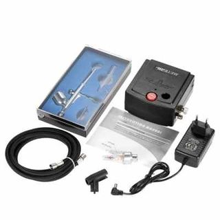 Brand New Professional 3 Airbrush Kit With Air Compressor Dual