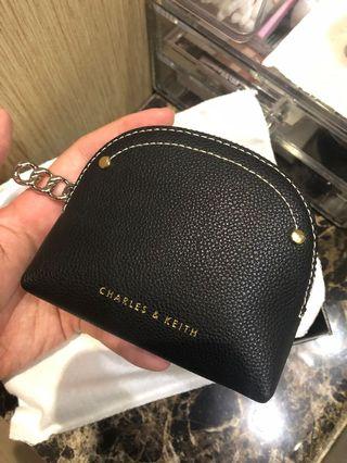 Charles & keith mini black pouch