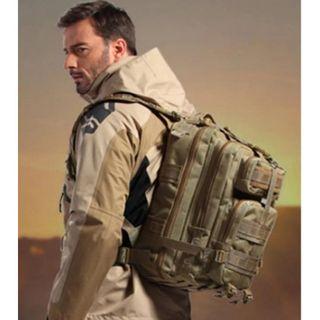 Silver Knight Military Army Backpack Back Shoulder Side Pack Camping Hiking Outdoor Travel Bag