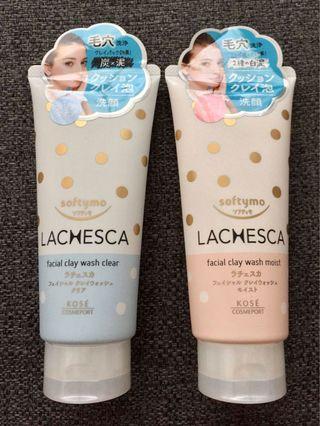 Lachesca Facial Clay Wash Clear & Moist (130g)