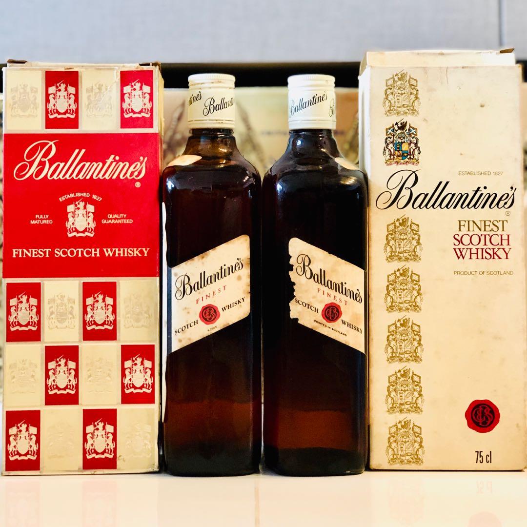 1970 Ballantines Finest Old Scotch Whisky w Box 750ml, Food