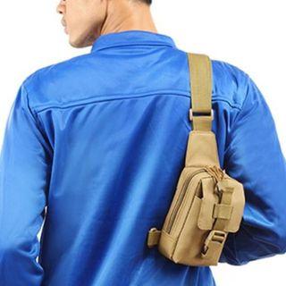 Silver Knight Cross Body Shoulder Sling Tactical Outdoor Hiking Messenger Side Pack Bag