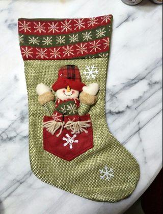 Frosty the snowman Christmas stocking
