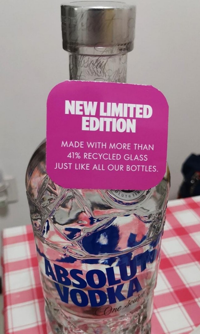 Absolut Vodka Recycle Limited Edition, 1 Litre, Food & Drinks