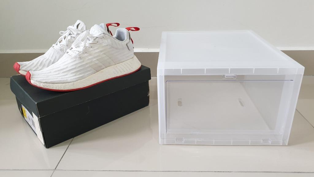 Adidas NMD R2 PK RED free TWO clear shoe boxes Men s Fashion Footwear Sneakers on Carousell