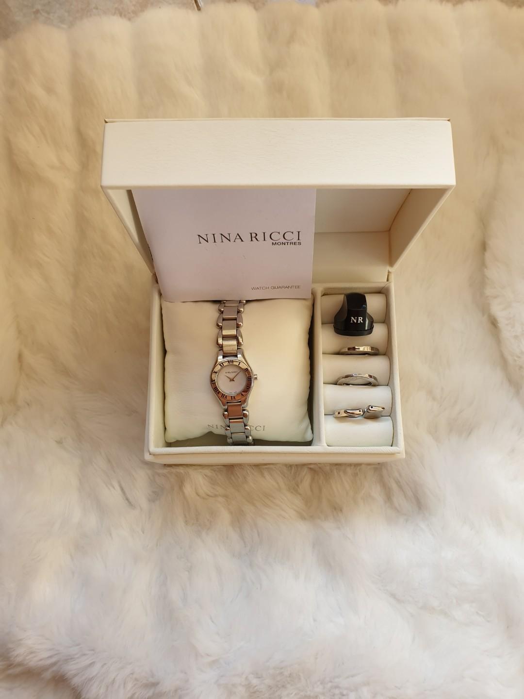 Authentic Nina Ricci Interchangeable Bezel (Category: Luxury Watches) located in San Pablo. Submitted by watchyouwantphsecond (Listing ID 266480715, Image 1). Description: Authentic Preowned Nina Ricci Interchangeable Bezel Complete Inclusion Strap 8.9/10 Dial Rank 8.9/10 Quartz Ladies Cash On Delivery Credit Card Accepted Open for layaway.