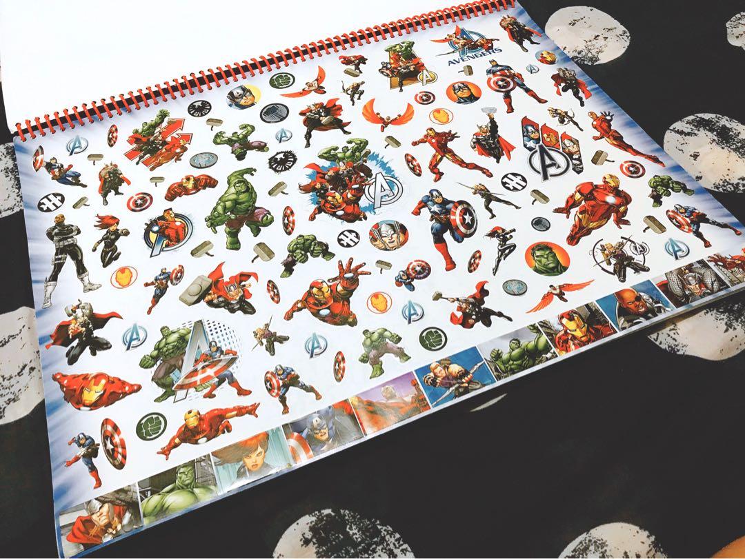 Avengers Extra Large Activity Book with Stickers (Costco), Hobbies