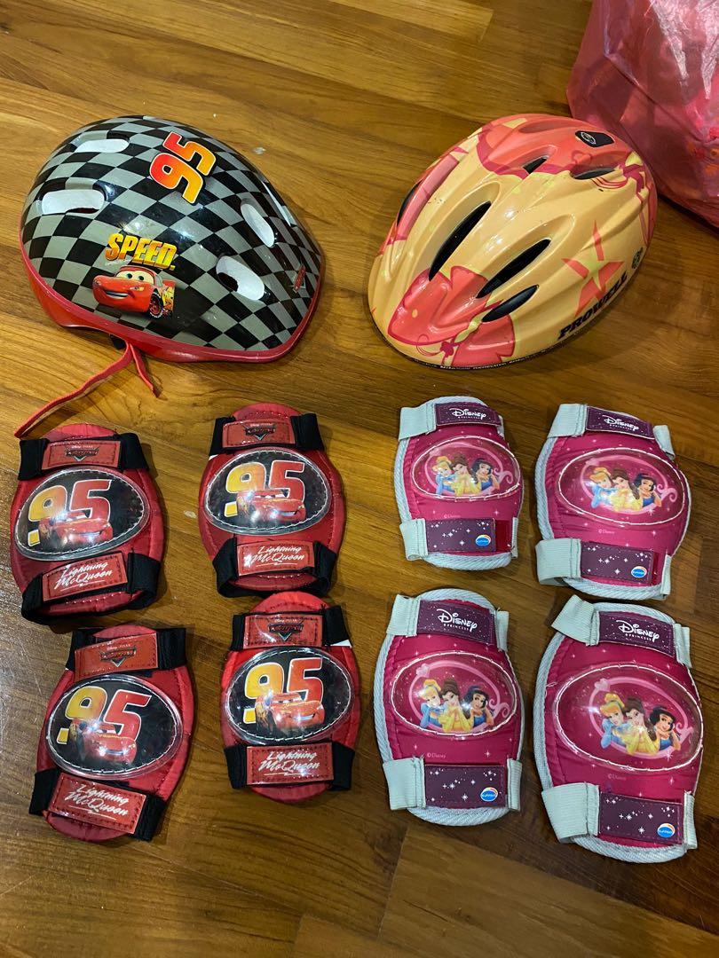FOC Bicycle cycling helmets knee elbow guards Disney Cars