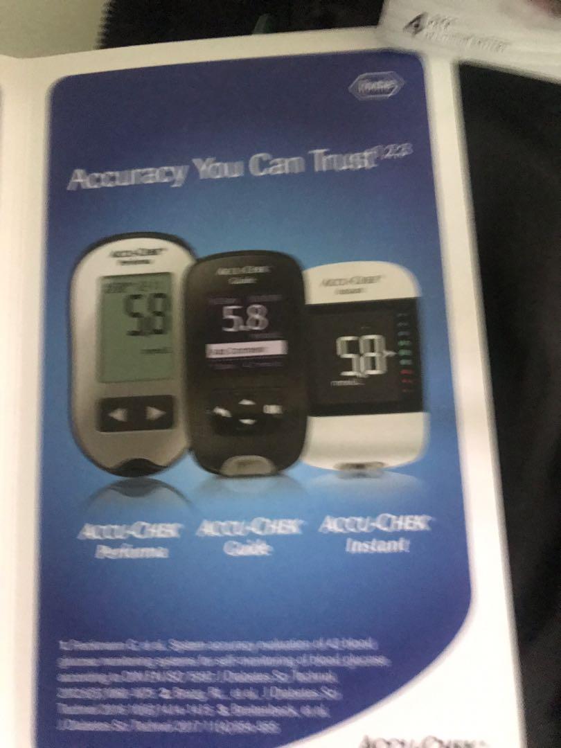 Accu-check Glucometer Kit Blood Glucose monitoring System , Health ...