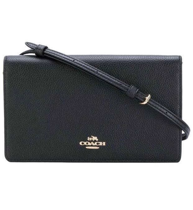 black fold over crossbody bag