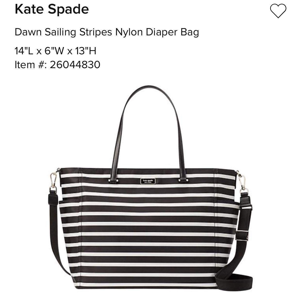 Kate Spade Nylon baby Bag, Babies & Kids, Going Out, Diaper Bags & Wetbags  on Carousell