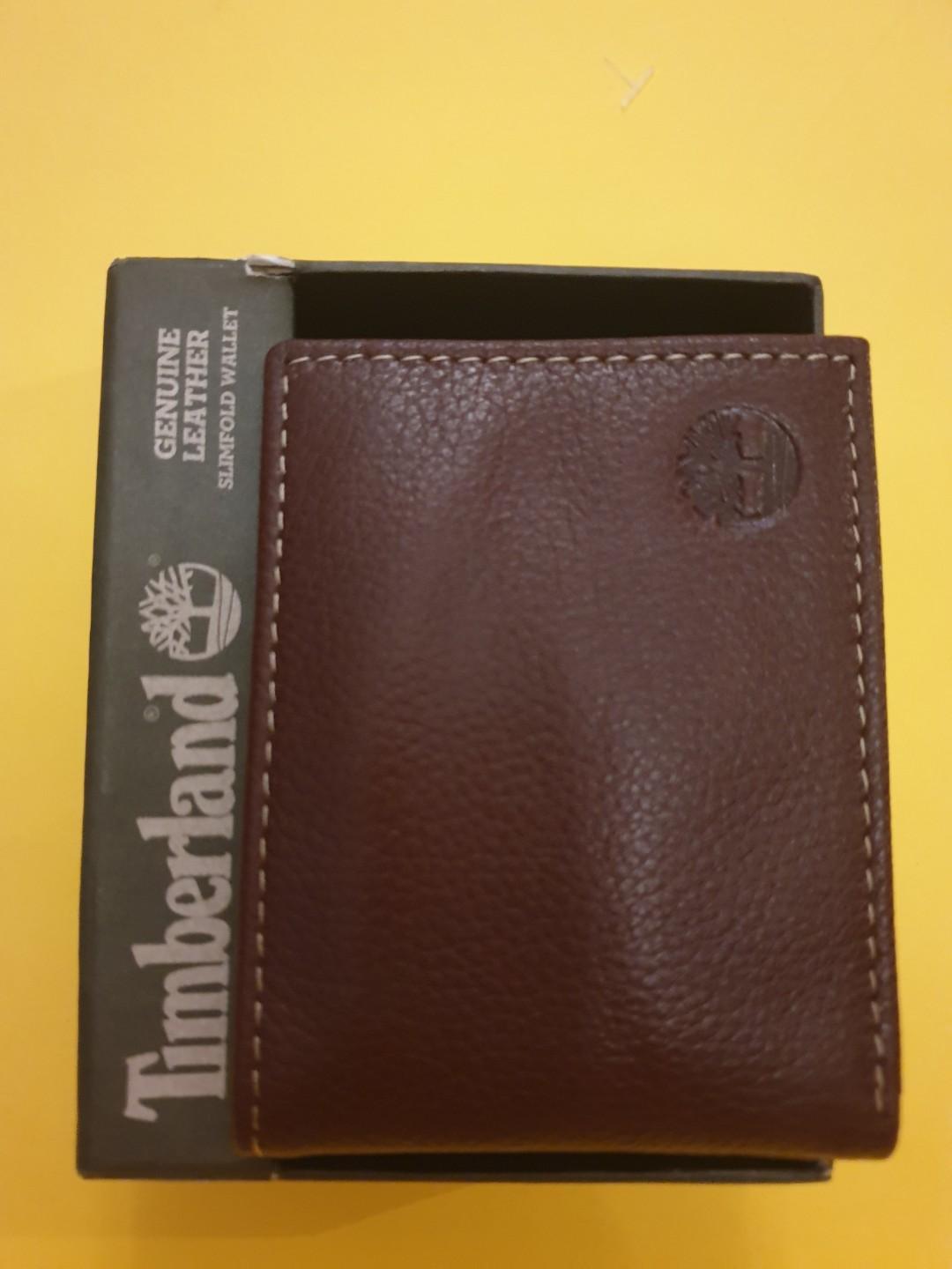 timberland wallet brown