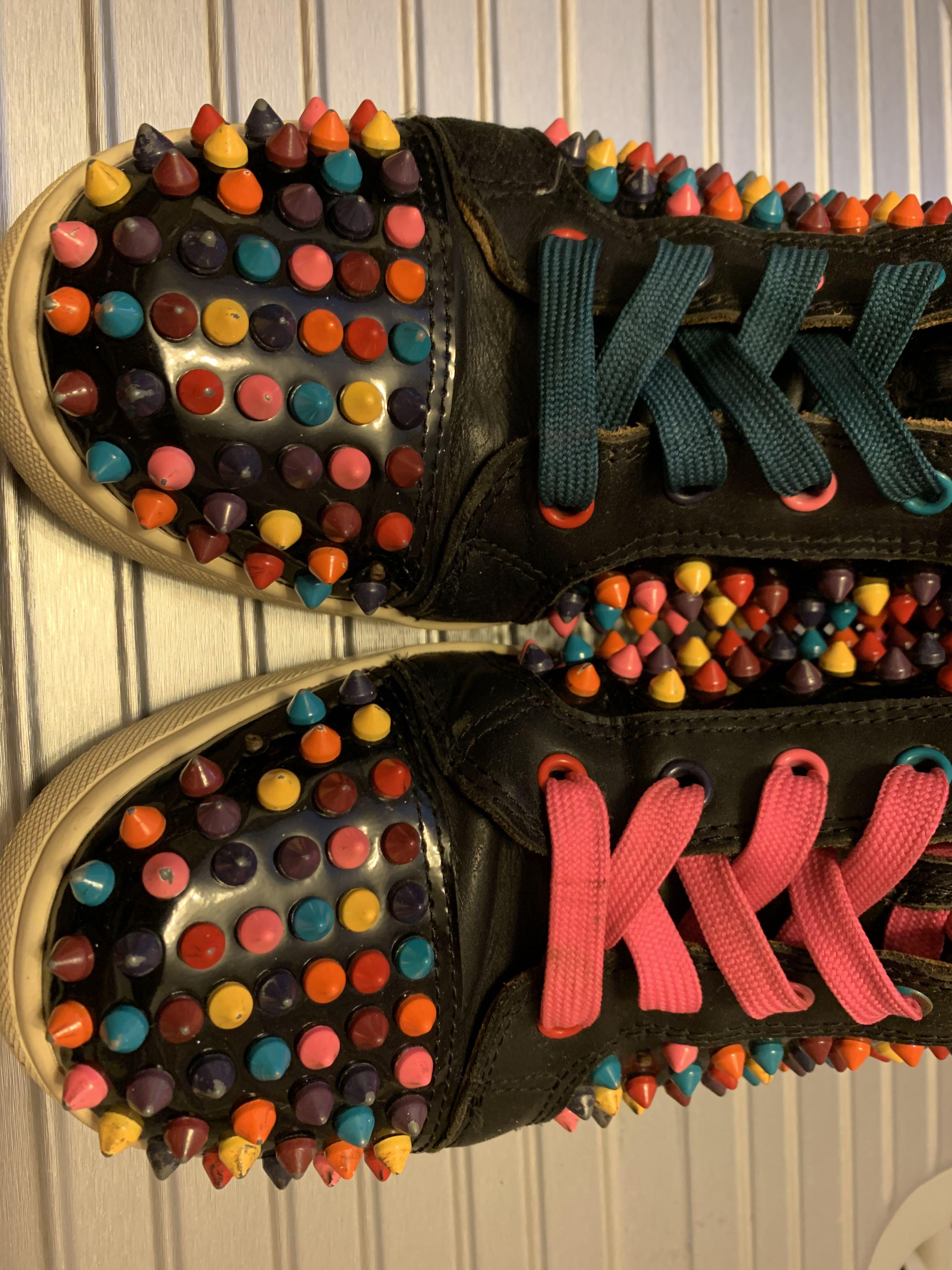 Christian louboutin multicolor spikes on sale