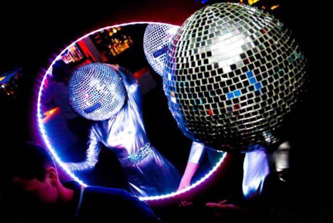 Disco ball head costume sales