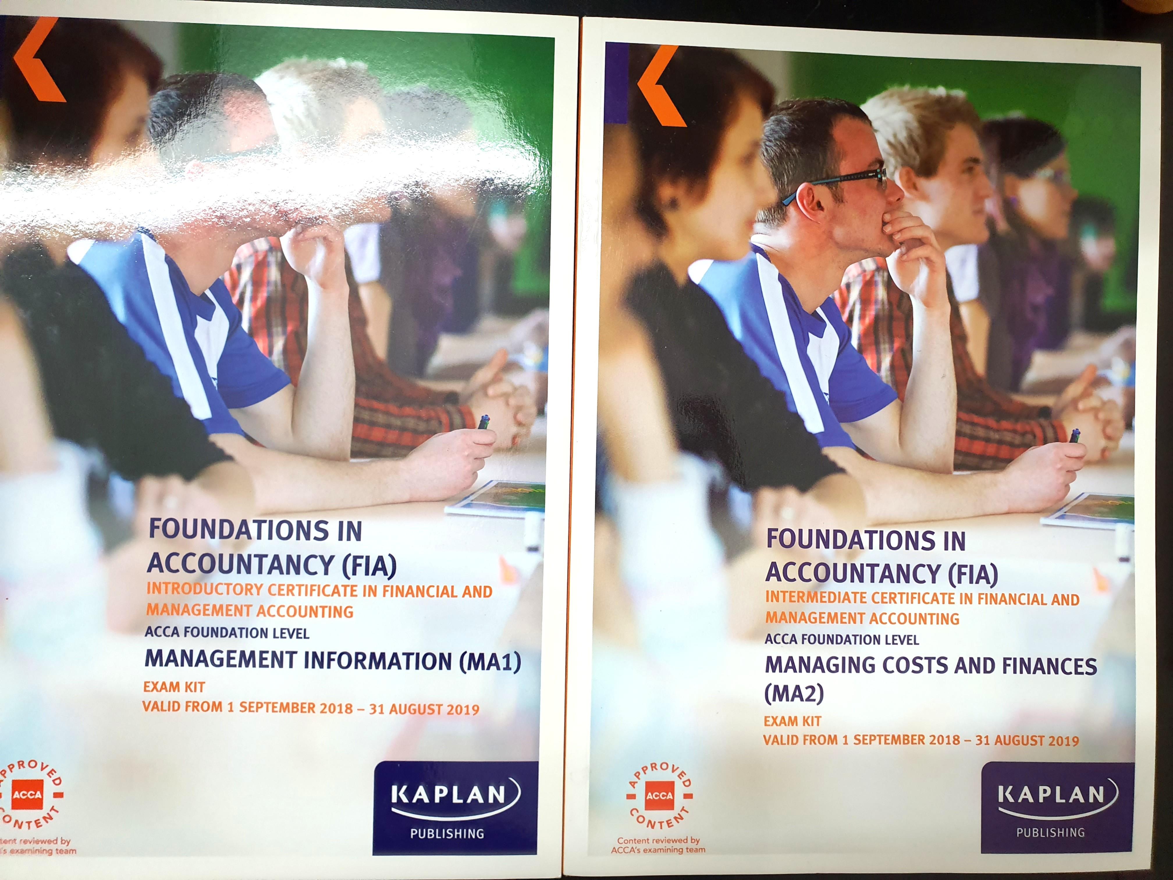 FA1 & MA1,FA2 & MA2 Exam Kit [KAPLAN CAT (ACCA)], Hobbies & Toys