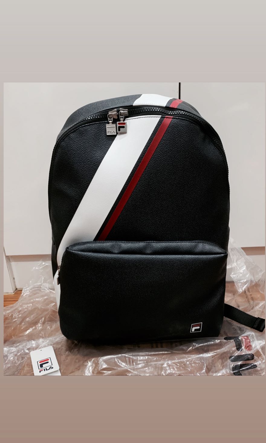 fila backpack white