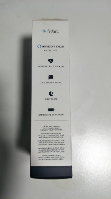 Fitbit Versa 2 Special Edition Smoke Woven Mist Grey New
