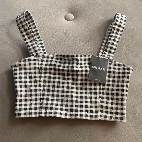 forever 21 checkered top