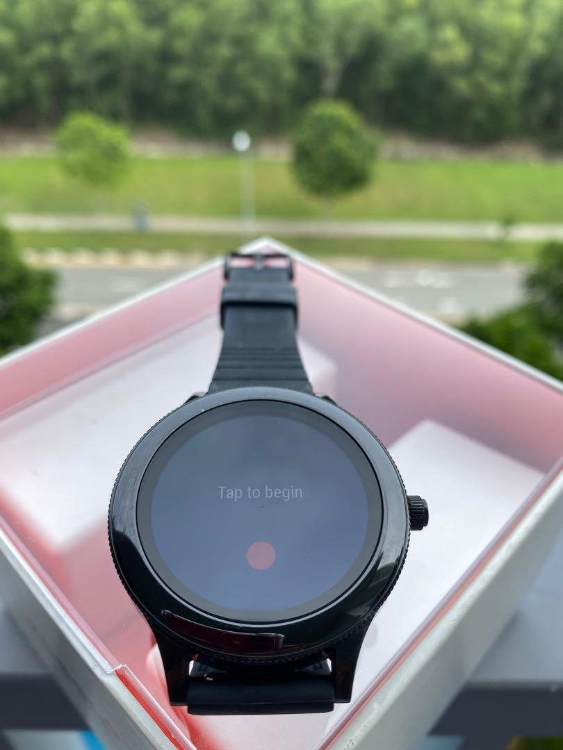 Fossil Gen 3 Smartwatch Q Venture Black Silicone Strap Mobile Phones Gadgets Wearables Smart Watches on Carousell