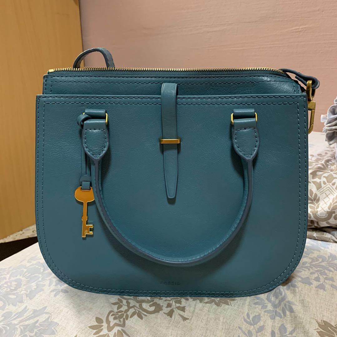 Fossil ryder satchel blue new arrivals