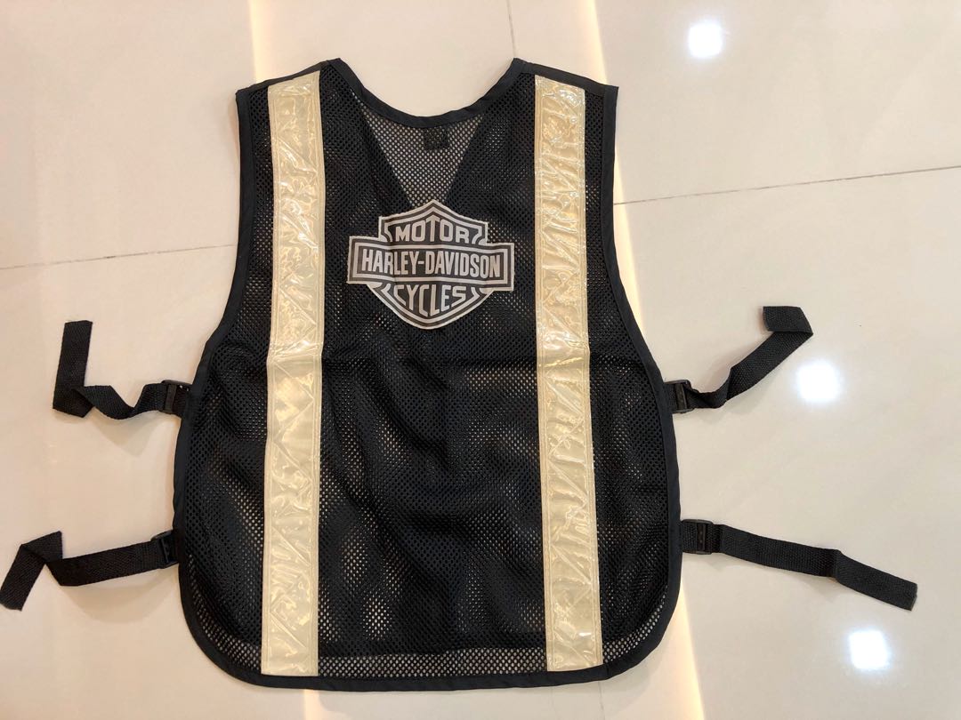 Harley Davidson reflective vest, Women's Fashion, Tops, Sleeveless on Carousell