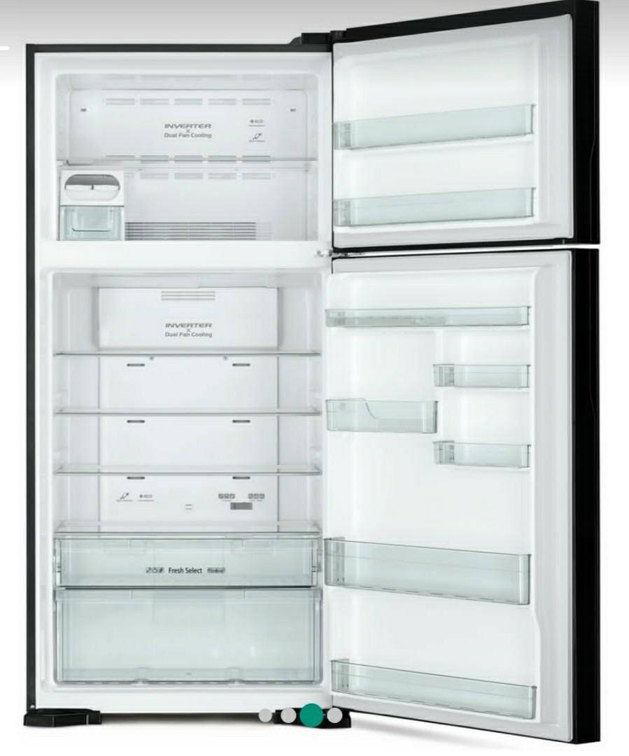 HITACHI RVG695P3MS Glass 550 Litre Fridge, TV & Home Appliances