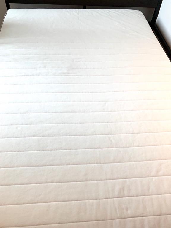 ikea almost new double mattress u k size 190 cm x 135 cm furniture home living furniture bed frames mattresses on carousell