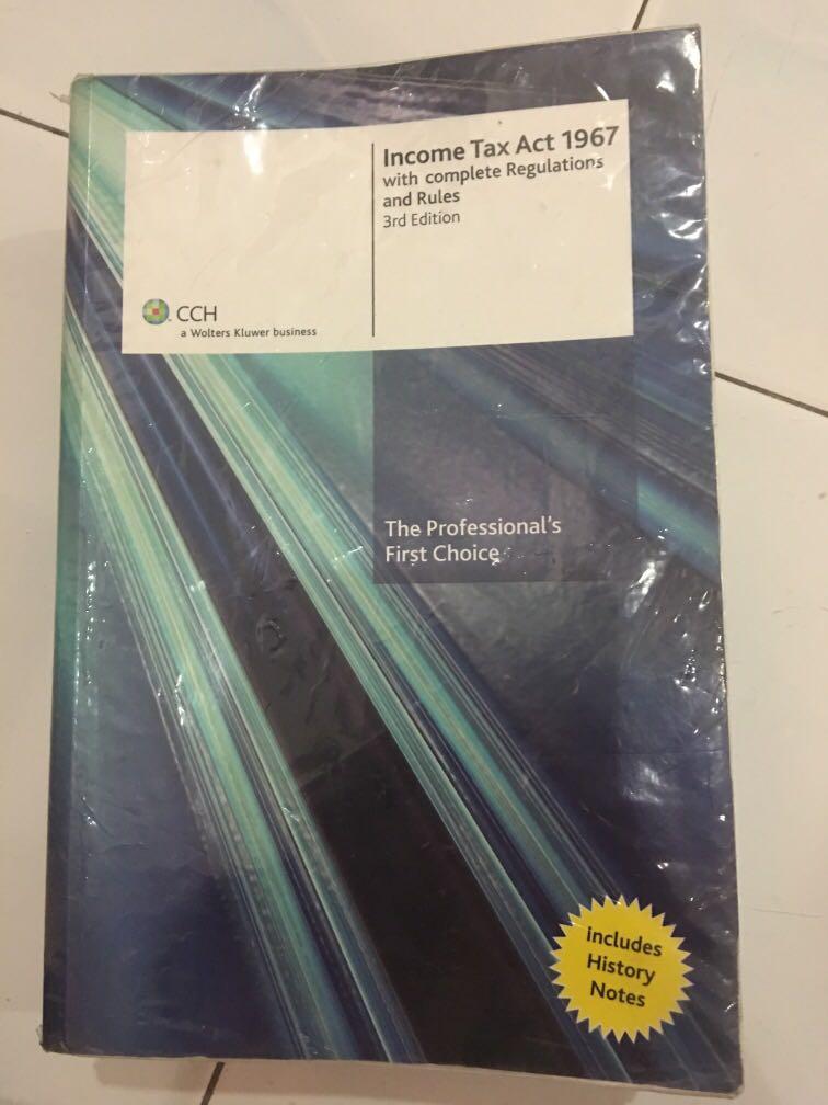 Income Tax Act 1967 3rd Edition Textbooks On Carousell