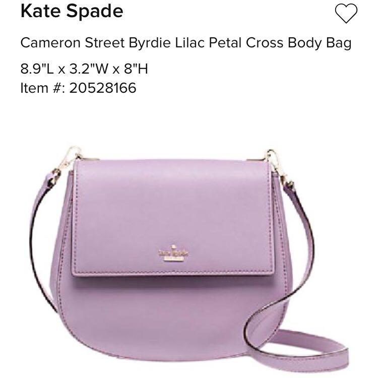 Kate Spade Lavender Crossbody Bag 