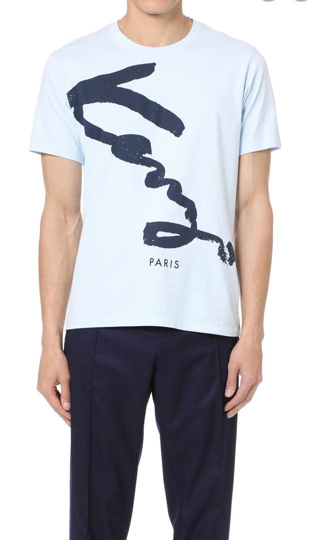 Kenzo signature baby blue tee