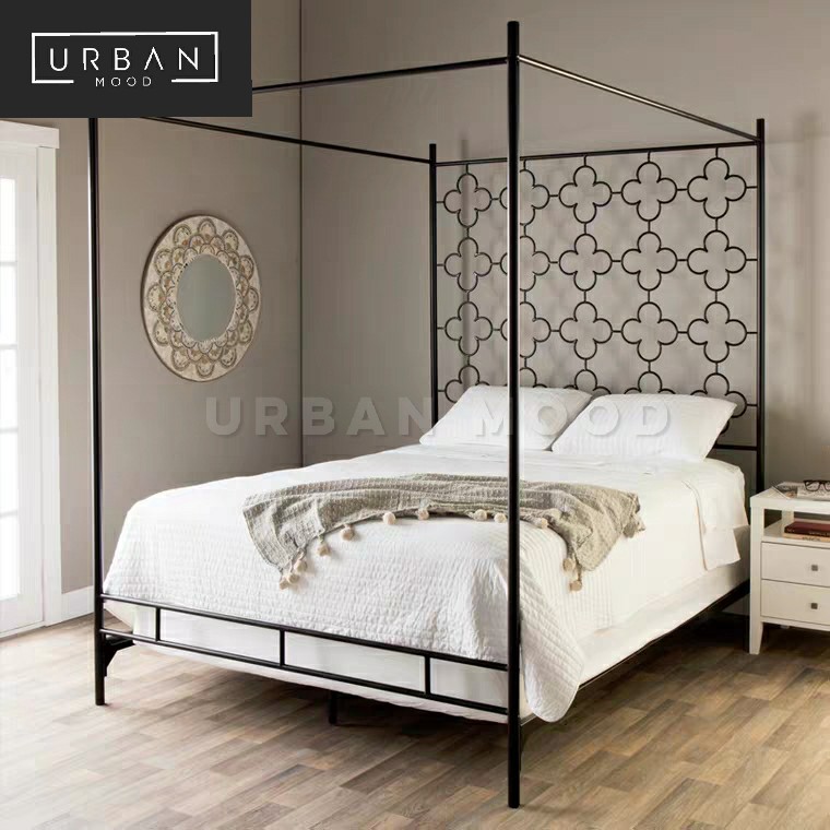 Mid century store canopy bed