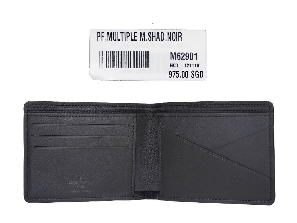 Louis Vuitton M62901 Multiple Black Monogram Shadow Calfskin Wallet,  Luxury, Bags & Wallets on Carousell