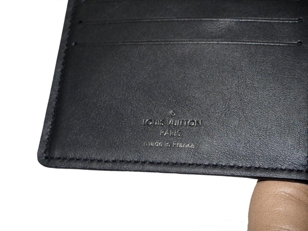 Louis Vuitton M62901 Multiple 壓花錢夾短夾牛皮黑色- Replicas-Bags