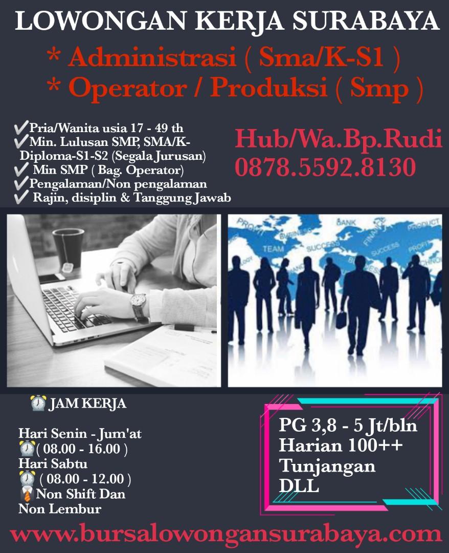 Info Loker Pabrik Produksi Daerah Rungkut Tengah Sby ...