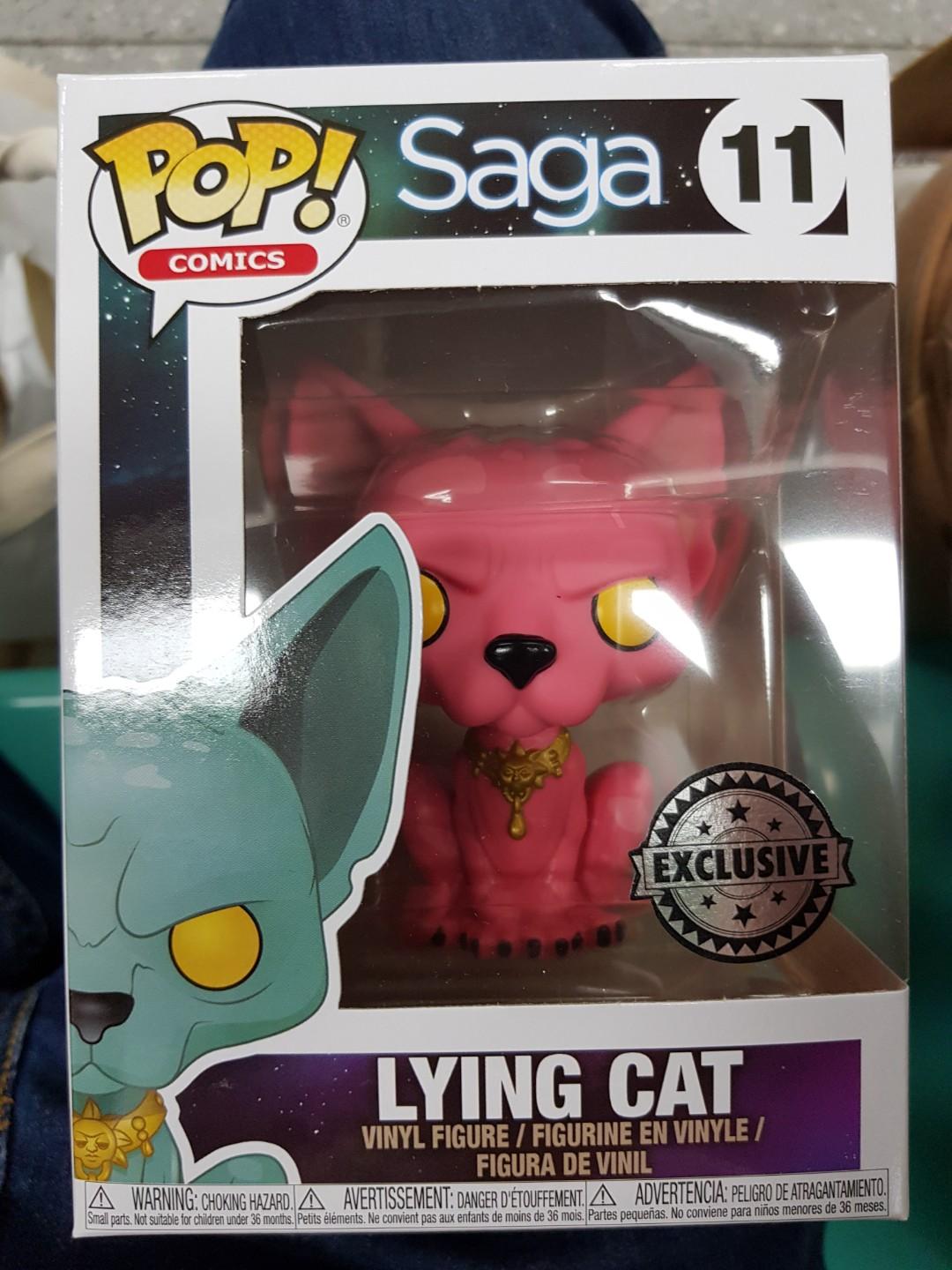 Funko Pop Comics Saga 11 Barnes and Noble Pink Lying Cat Figure Vinyl for sale online 