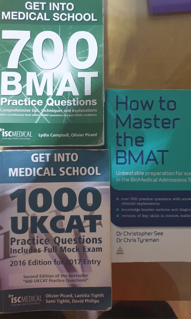 Medical School Bmat Ukcat Practice Books Books Stationery Textbooks Tertiary On Carousell