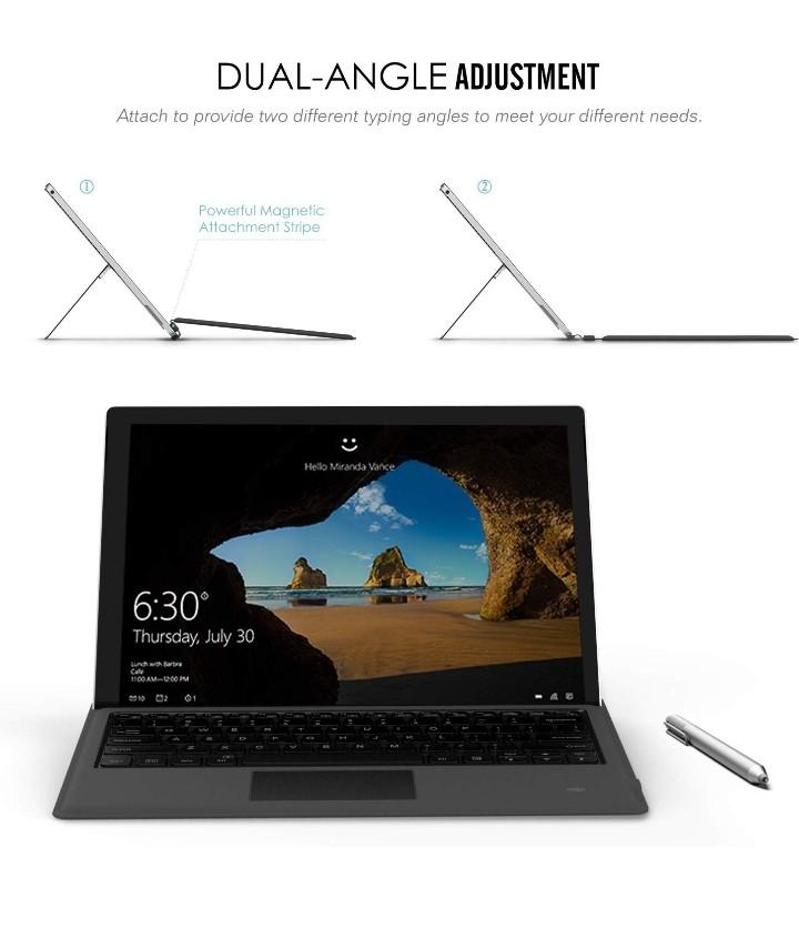 Moko Microsoft Surface Pro 4 Pro 3 Surface Pro 2017 Type Cover For Surface Pro 3 Pro 4 Surface Pro 2017 Gray Slim Wireless Bluetooth Keyboard With Two Button Trackpad Mimbarschool Com Ng