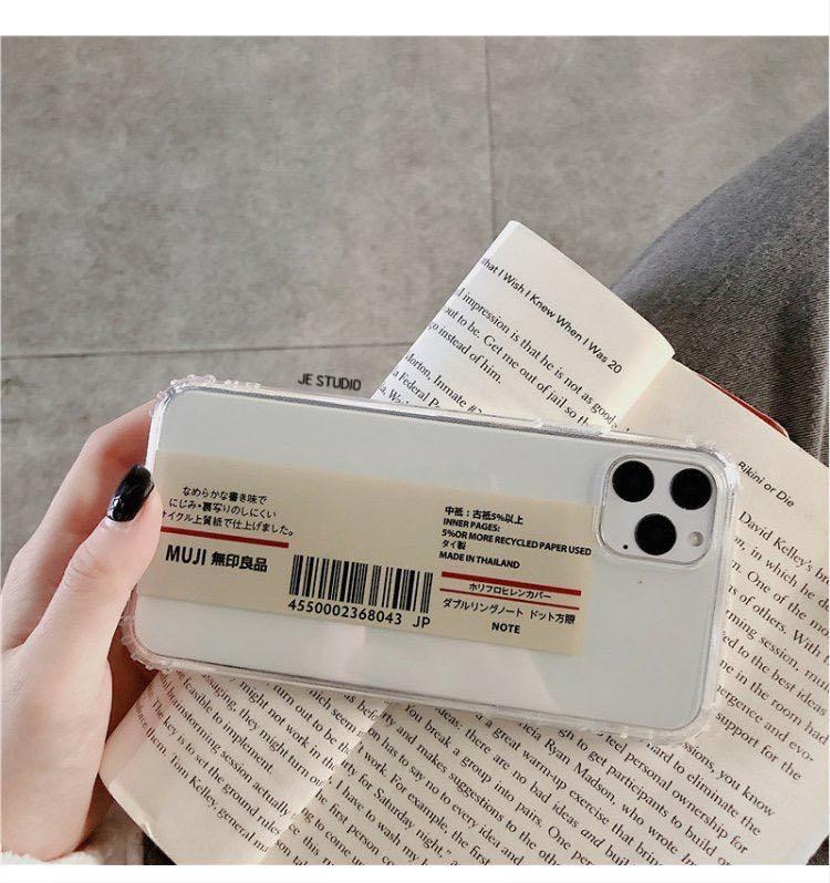 📱 Muji Transparent Bumper Case For Apple iPhone X / 11 Series Soft
