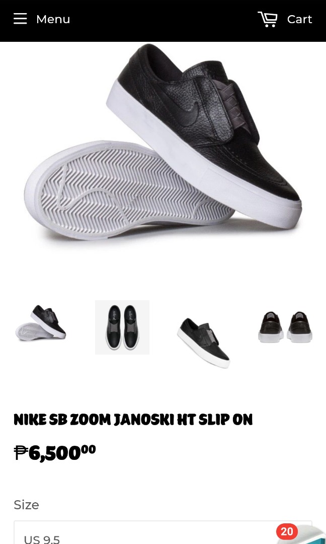 janoski leather slip on