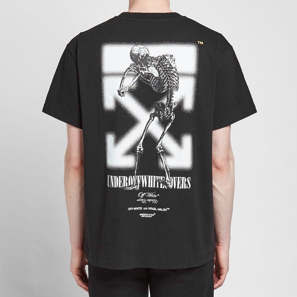 Off White x Undercover Skeleton Dart Tee, Men's Fashion, Tops