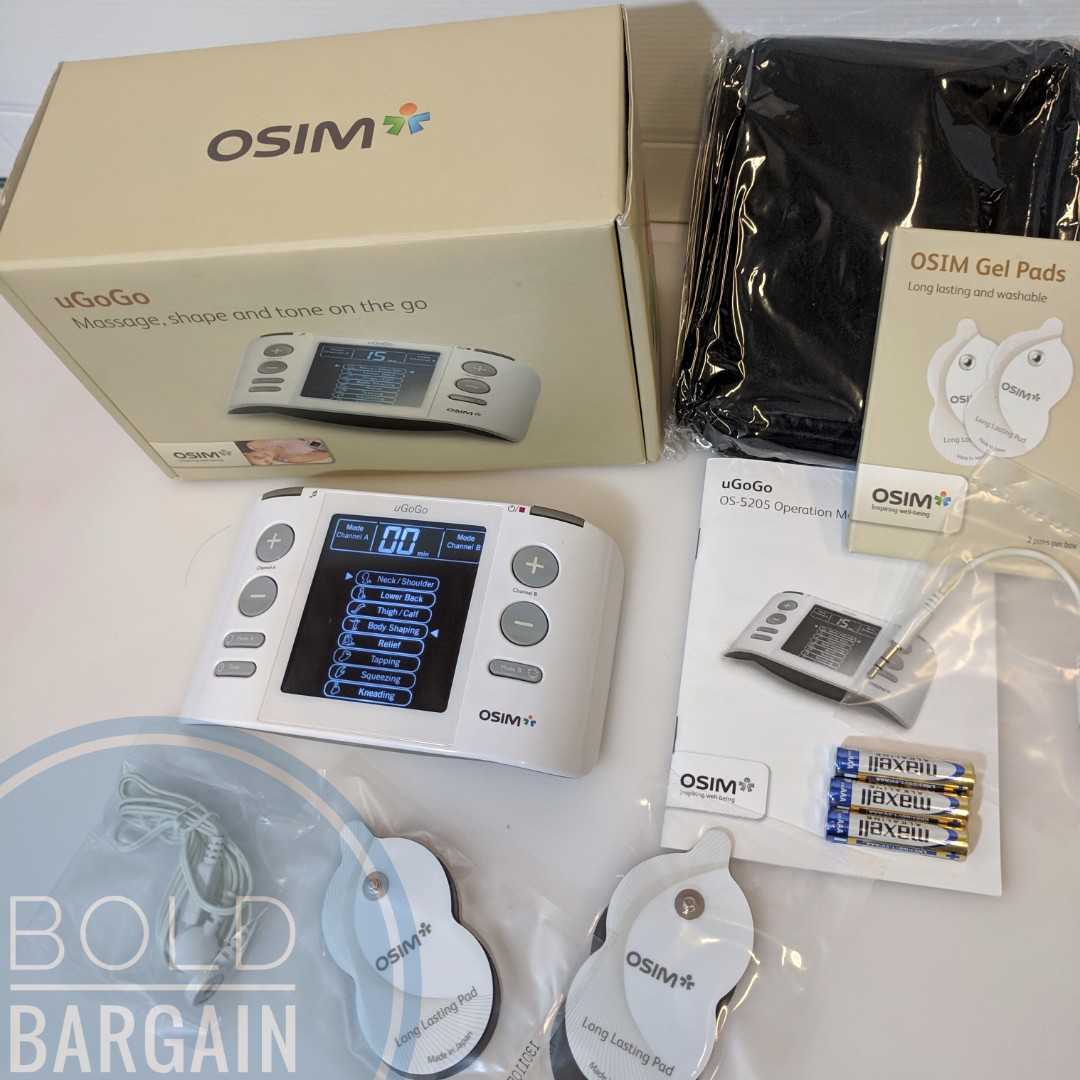 OSIM uGoGo Massage with Music Sync Portable Electronic Pulse Massager Muscle Stimulator