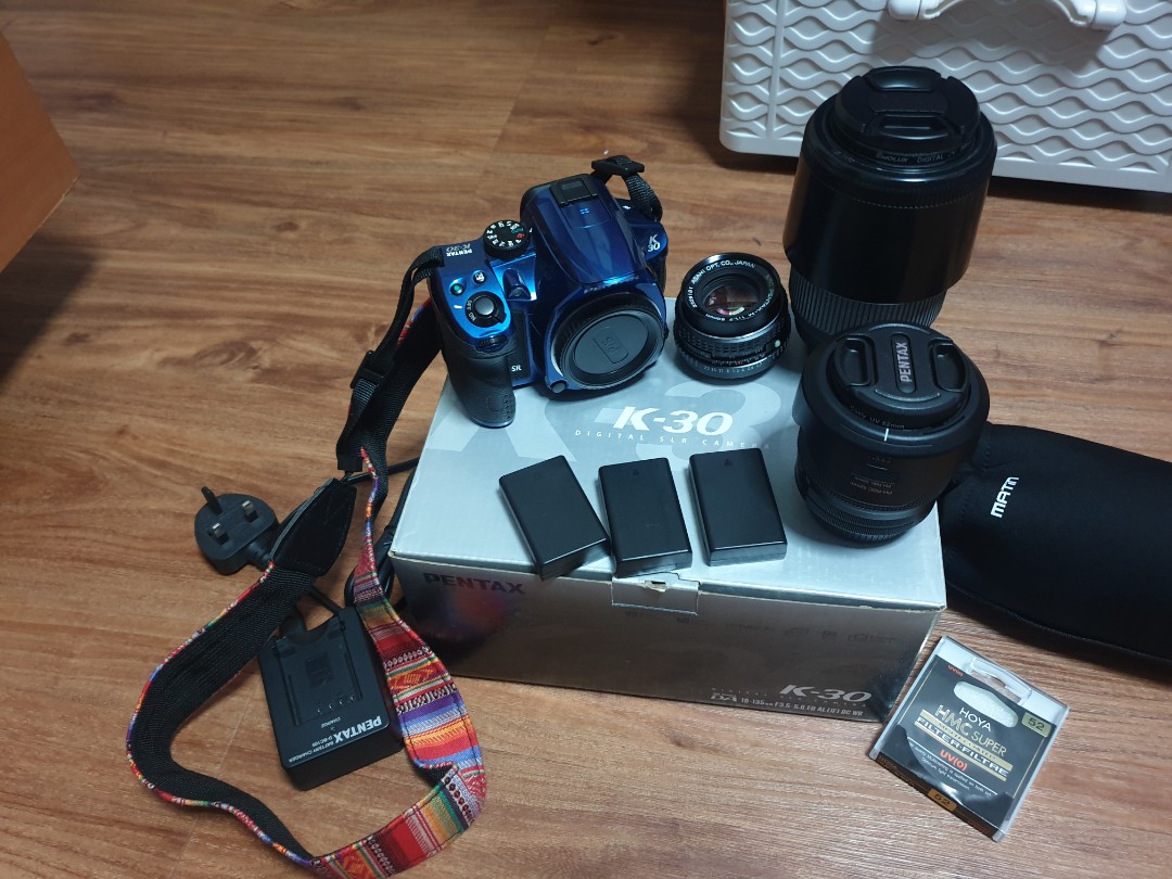 pentax k30 (full set), Photography, Cameras on Carousell