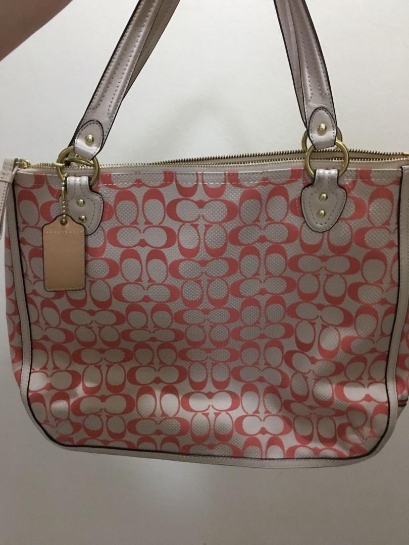 Coach poppy best sale hallie tote