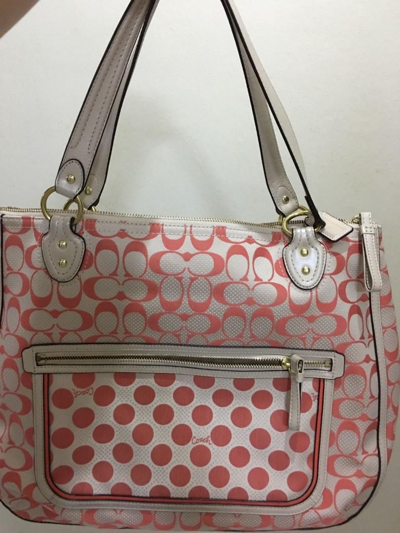 Coach poppy hallie tote sales