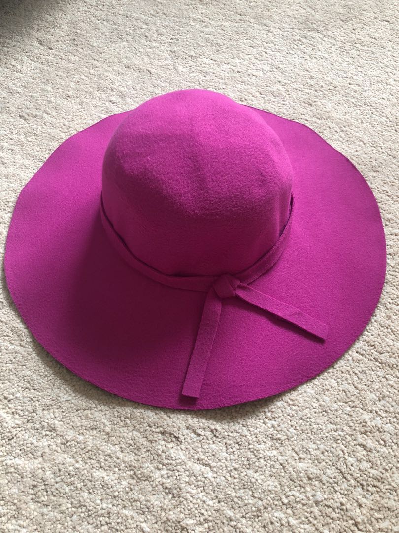Pink and purple hat clearance