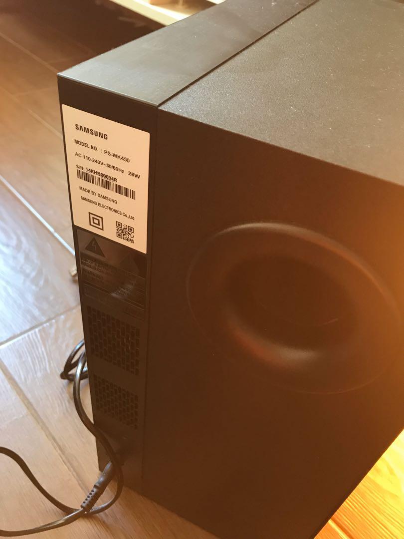 Samsung subwoofer PS WK450, 音響器材, Soundbar、揚聲器、藍牙喇叭、耳擴 Carousell