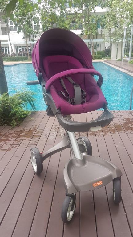 Stokke purple stroller clearance