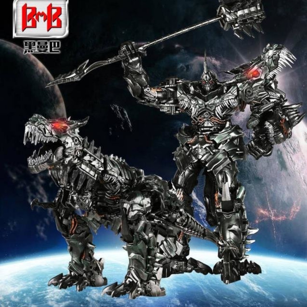 thumbnail interactive-video image 1 of 5in Transformer Toys Grimlock Samurai EX-50 Deformed Tyrannosaurus Rex Model Dinobot Dinosaurs Action Figure Robot Ko Version 1 of 12