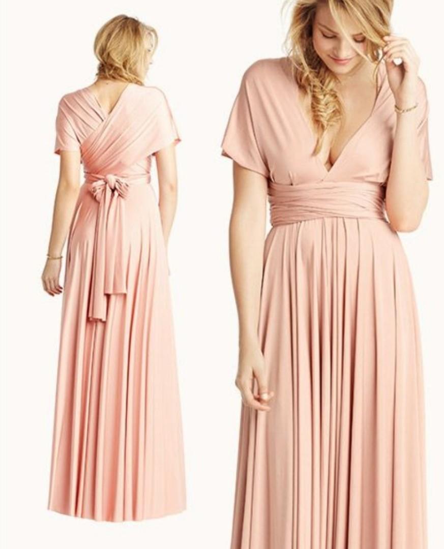 PROMOTION Twenty3 Convertible Dress Peach Coral wedding