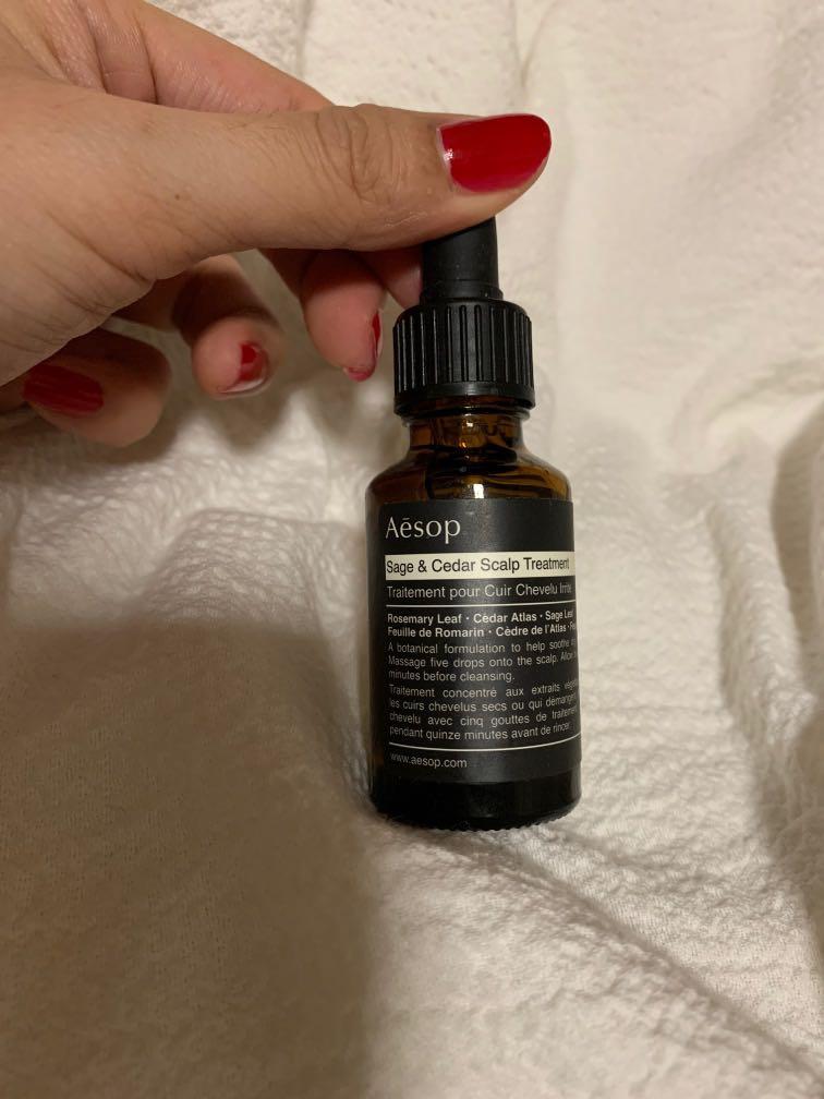 Reduced to clear ( 23 Final ) Aesop Sage & Cedar Scalp Treatment